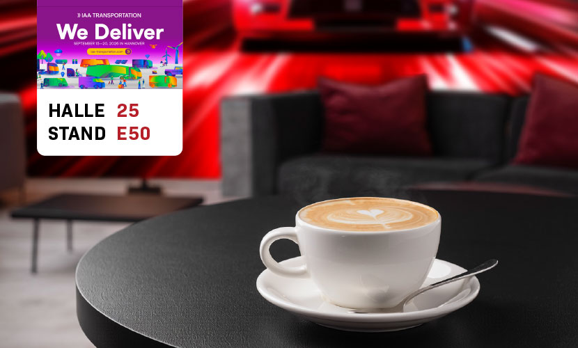 Besuchen Sie uns auf eine Tasse Kaffee auf der IAA-Nutzfahrzeuge 2026 in Hannover